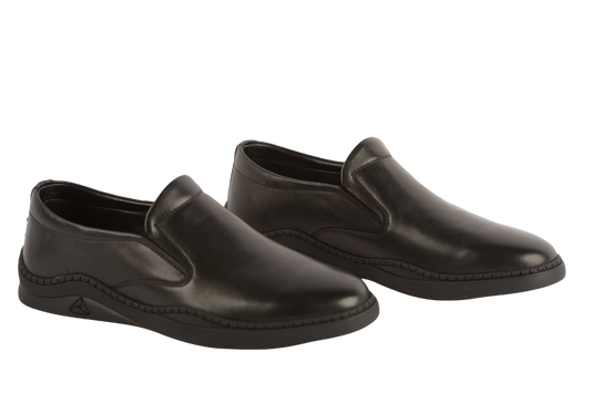Pantofi barbati casual piele naturala MELS 1112 negru
