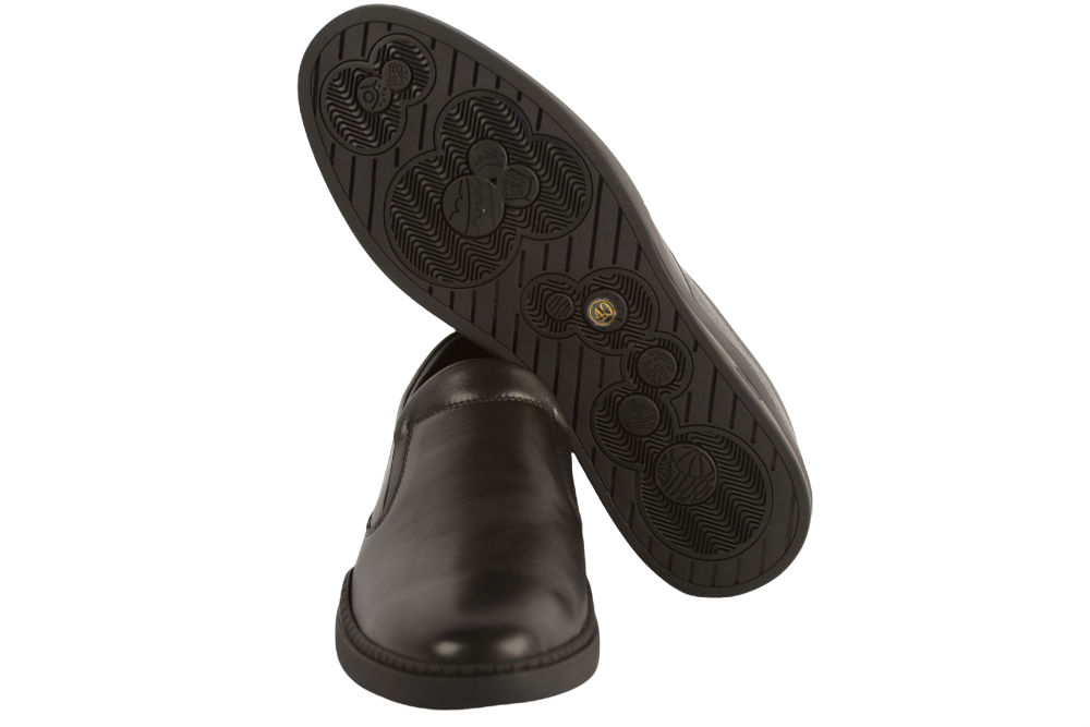 Men's casual shoes made of genuine leather MELS 1112 black