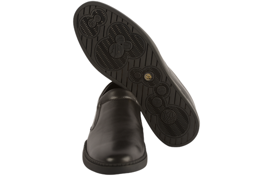 Pantofi barbati casual piele naturala MELS 1112 negru