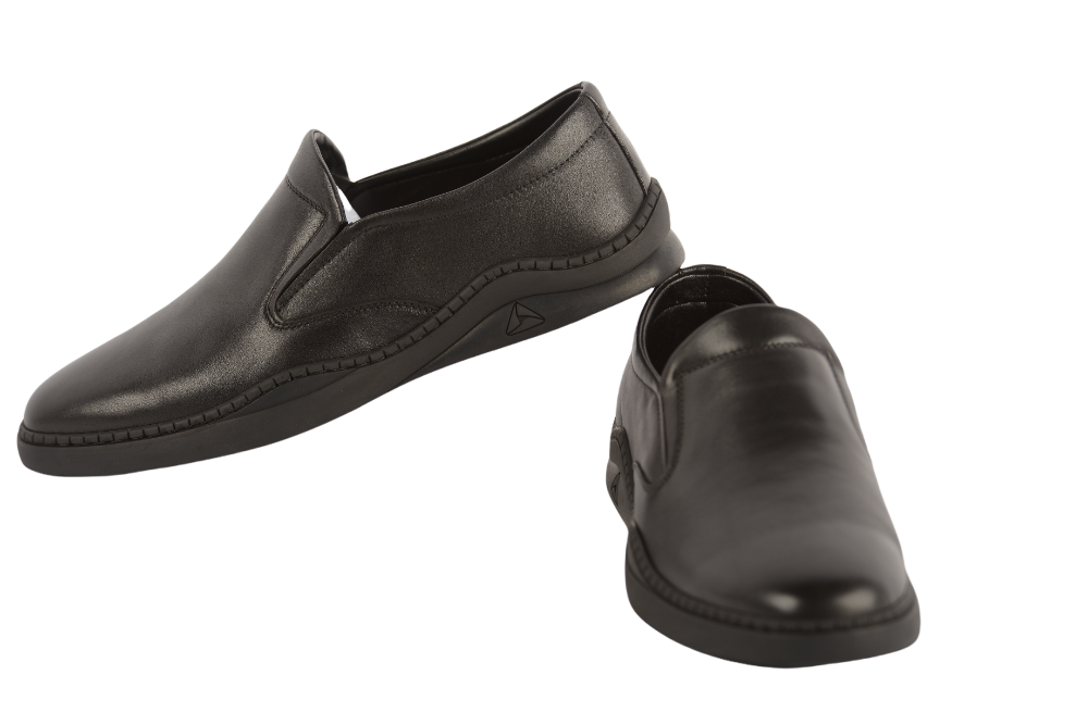 Men's casual shoes made of genuine leather MELS 1112 black