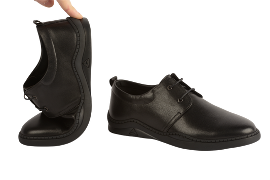 Pantofi barbati casual piele naturala MELS 1100 negru
