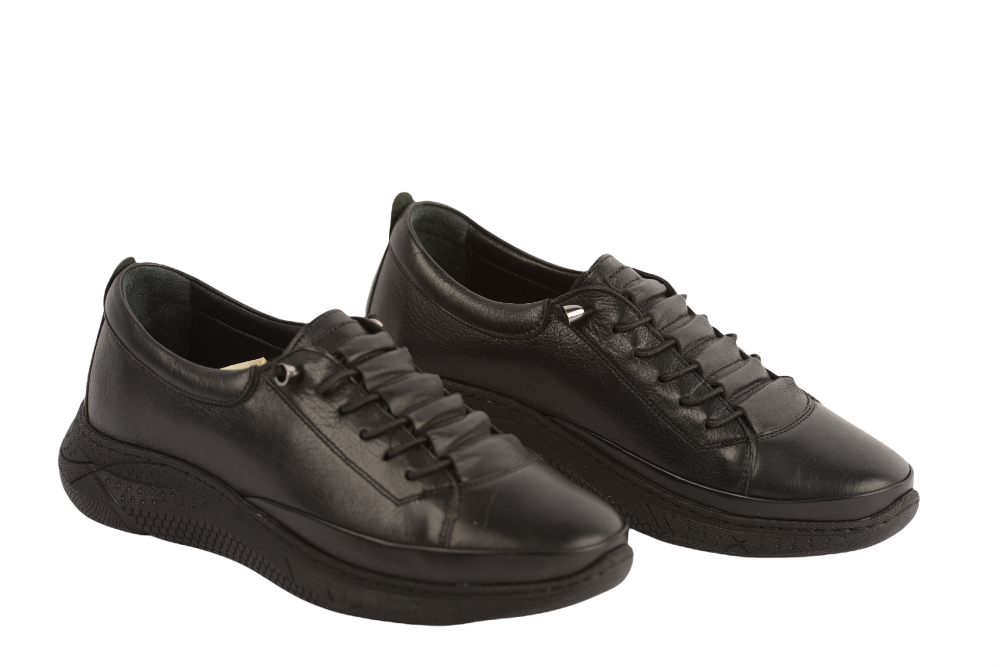 Pantofi dama casual piele naturala JOHAN 1040 negru