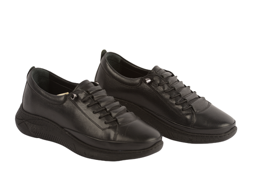 Pantofi dama casual piele naturala JOHAN 1040 negru
