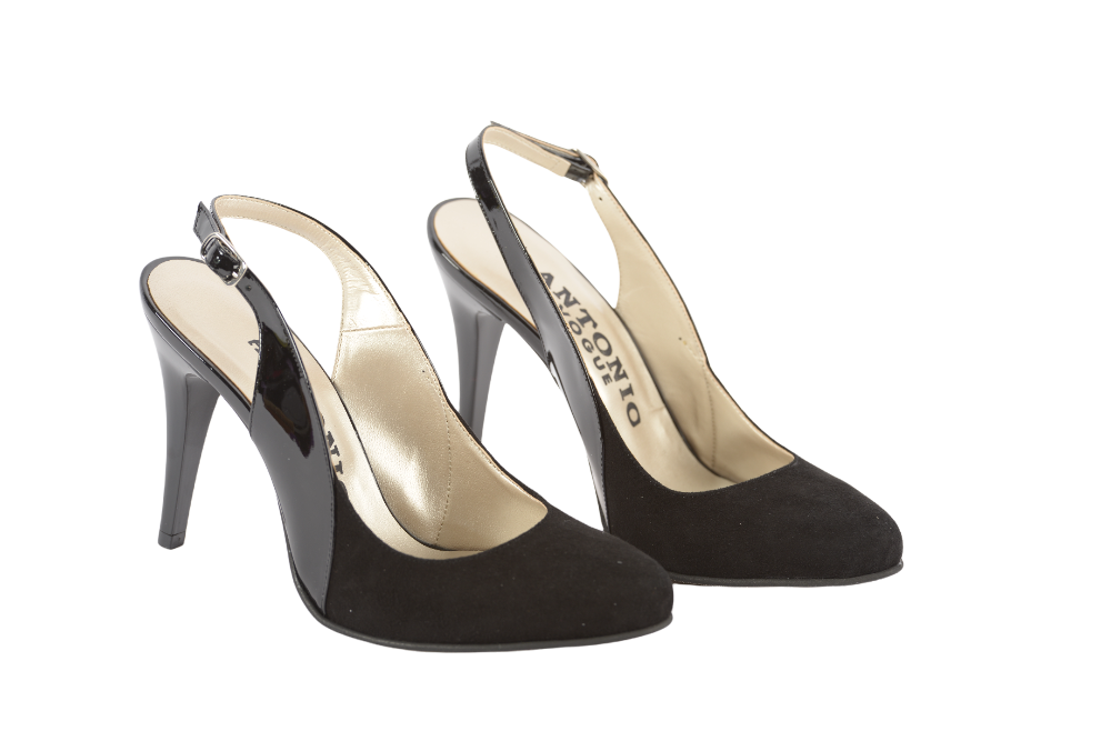 Pantofi dama eleganti piele naturala ANTONIO 21721 negru lac
