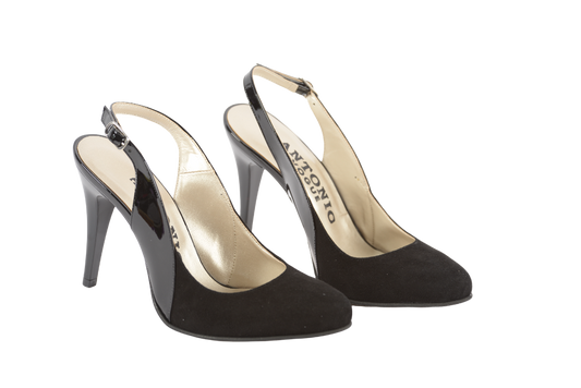 Pantofi dama eleganti piele naturala ANTONIO 21721 negru lac