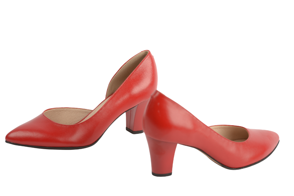 Pantofi dama eleganti piele naturala 2462 rosu