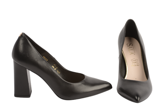 Pantofi dama eleganti piele naturala SALA 9933 negru box