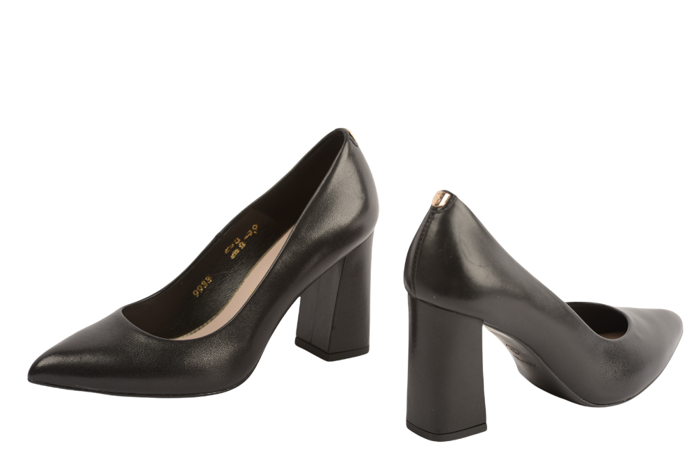 Pantofi dama eleganti piele naturala 9933 negru box