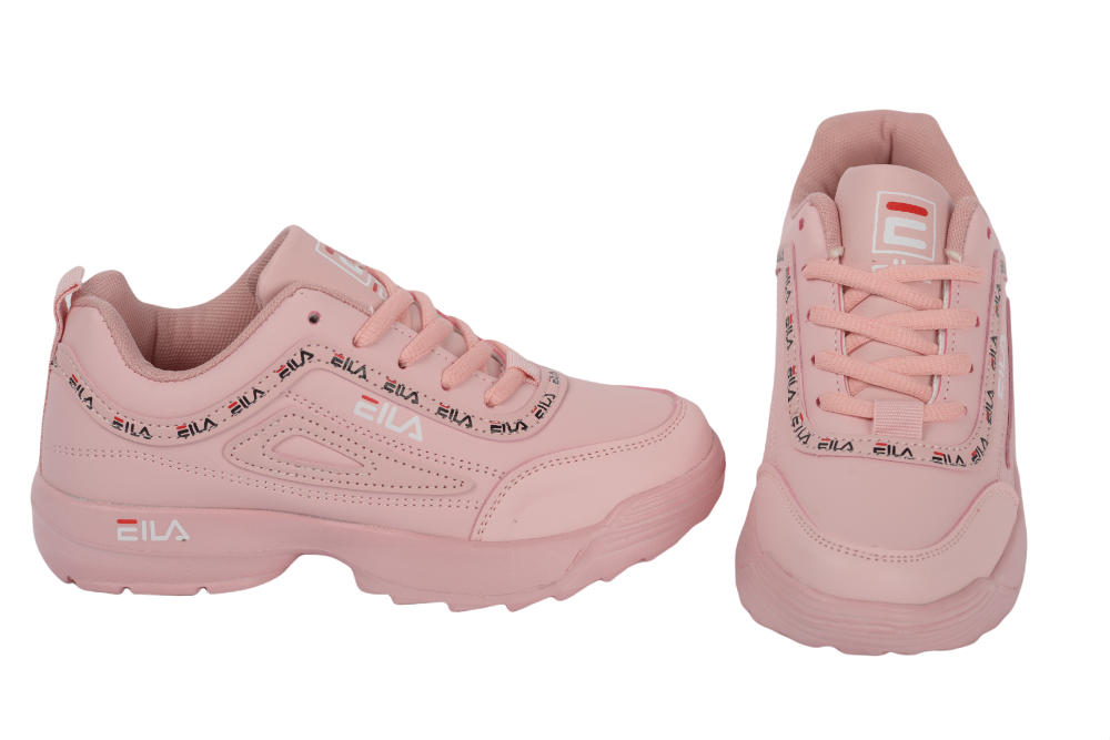 Pantofi fete piele ecologica F16 roz