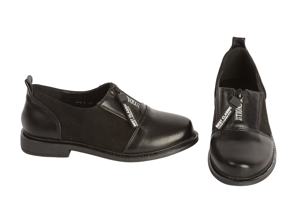 Pantofi fete piele ecologica 883 negru