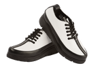 Pantofi dama casual piele naturala D906-1 alb negru