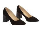 Pantofi dama eleganti piele naturala NIKE 322 negru velur