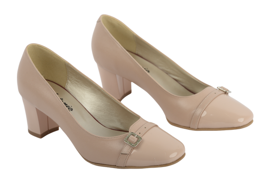 Pantofi dama eleganti piele naturala ANTONIO 263 roze box