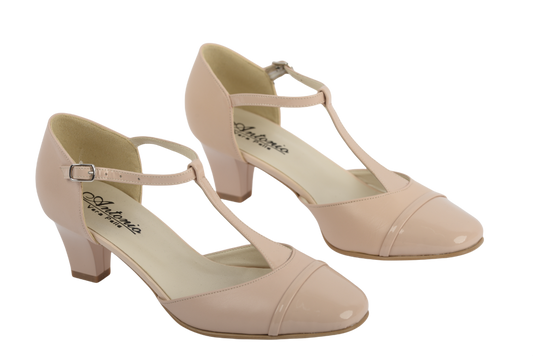 Pantofi dama eleganti piele naturala ANTONIO 7337 roz box