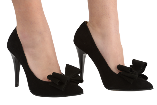 Pantofi dama eleganti piele naturala ANTONIO 311 negru velur