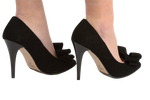 Pantofi dama eleganti piele naturala ANTONIO 311 negru velur