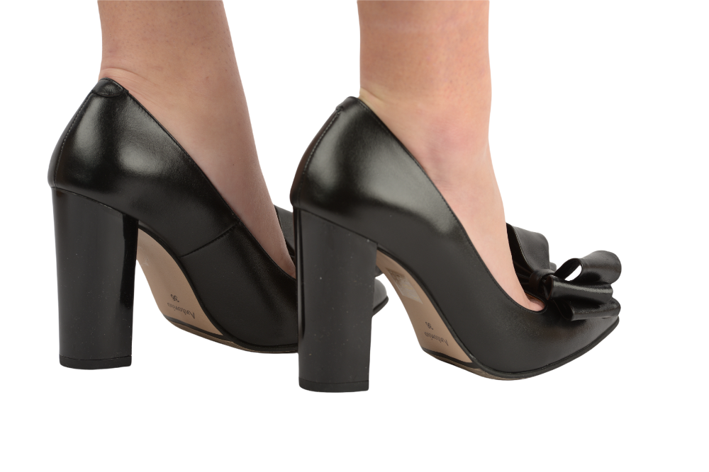 Pantofi dama eleganti piele naturala ANTONIO 341 negru box