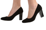 Pantofi dama eleganti piele naturala ANTONIO 2500 negru velur