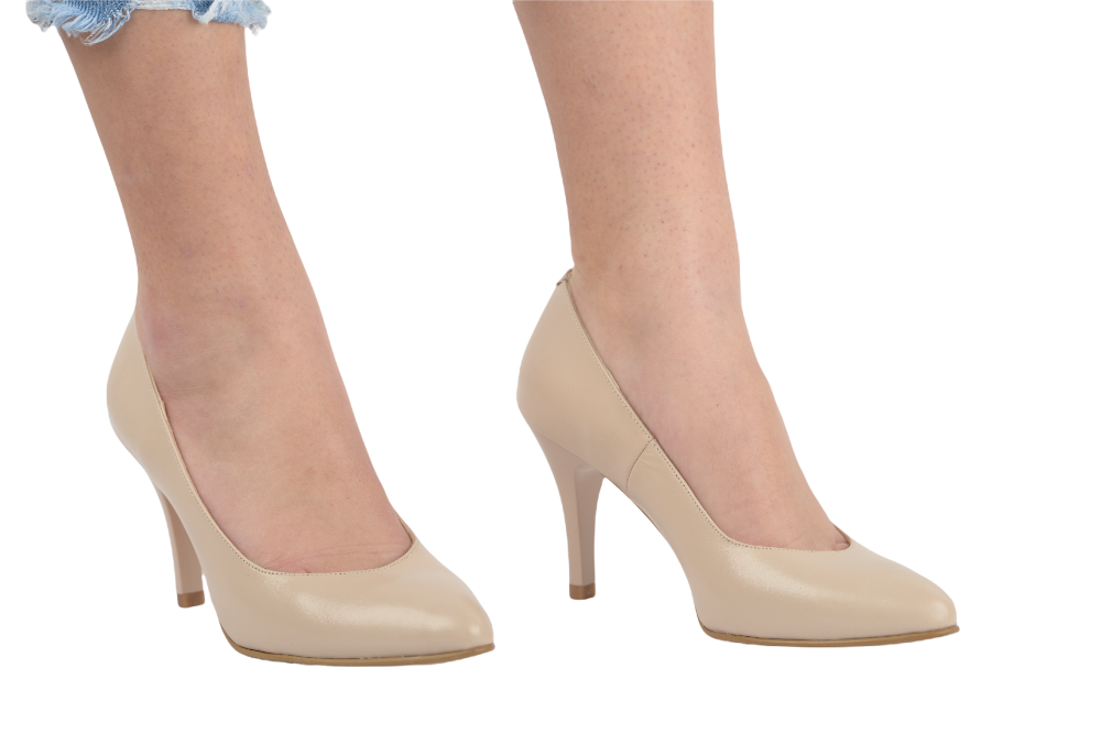 Pantofi dama eleganti piele naturala 16-229 roz box