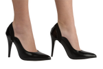 Pantofi dama eleganti piele naturala 311-1 negru lac