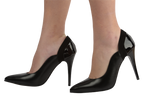 Pantofi dama eleganti piele naturala 311-1 negru lac