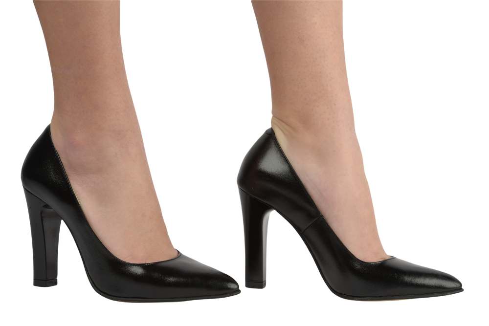 Pantofi dama eleganti piele naturala 97027 negru box