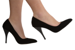 Pantofi dama eleganti piele naturala 175 negru velur
