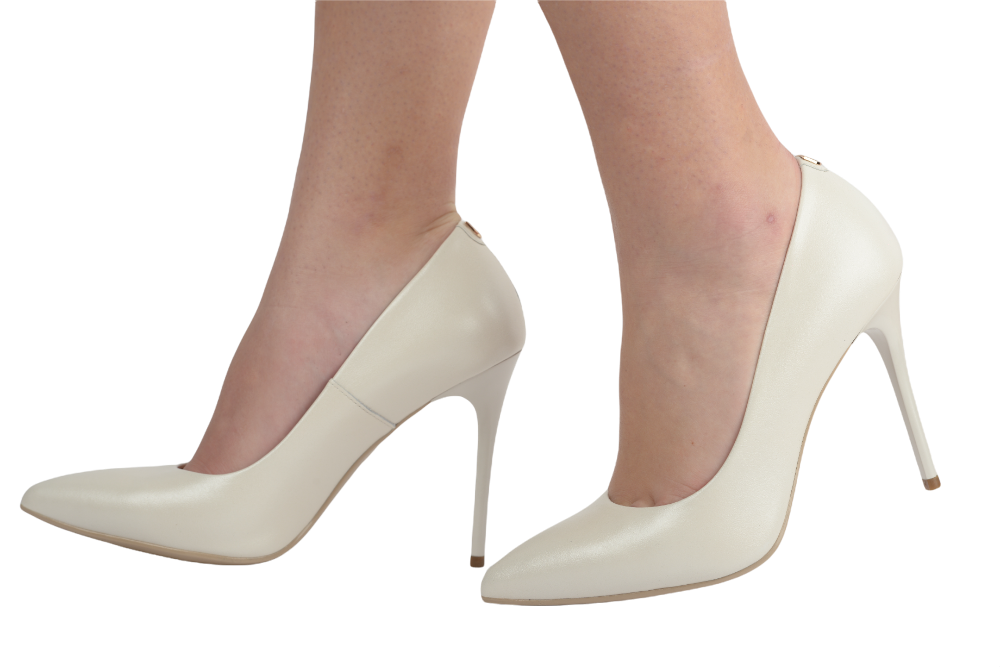Pantofi dama eleganti piele naturala 9457 bej sidef