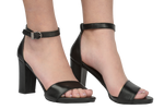 Sandale dama elegante piele naturala A51 negru box