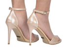 Sandale dama elegante piele naturala A21 roze