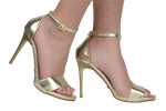 Sandale dama elegante piele naturala A21 auriu