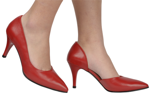 Pantofi dama eleganti piele naturala NINA OCCHINI 62 rosu box