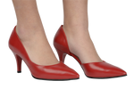 Pantofi dama eleganti piele naturala 62 rosu box