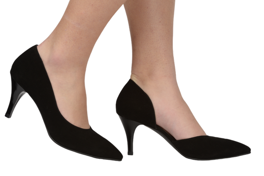 Pantofi dama eleganti piele naturala NINA OCCHINI 62 negru velur