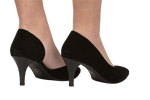Pantofi dama eleganti piele naturala 62 negru velur