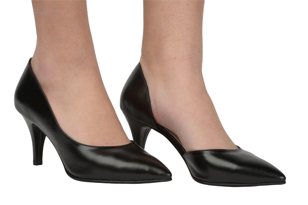 Pantofi dama eleganti piele naturala 62 negru box