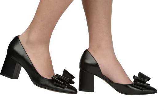 Pantofi dama eleganti piele naturala ANTONIO 4462 negru box
