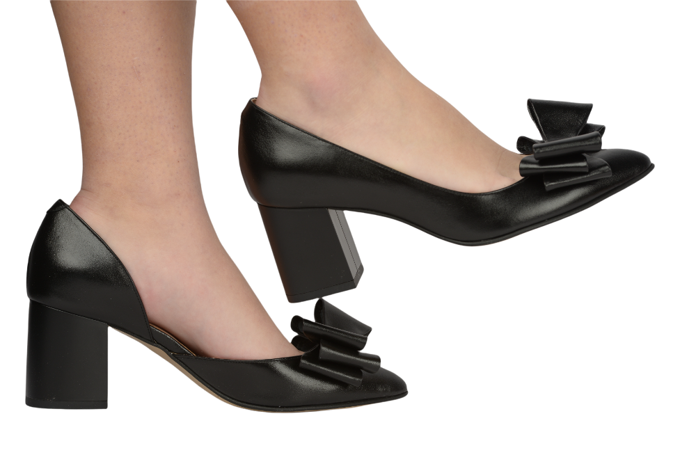 Pantofi dama eleganti piele naturala ANTONIO 4462 negru box
