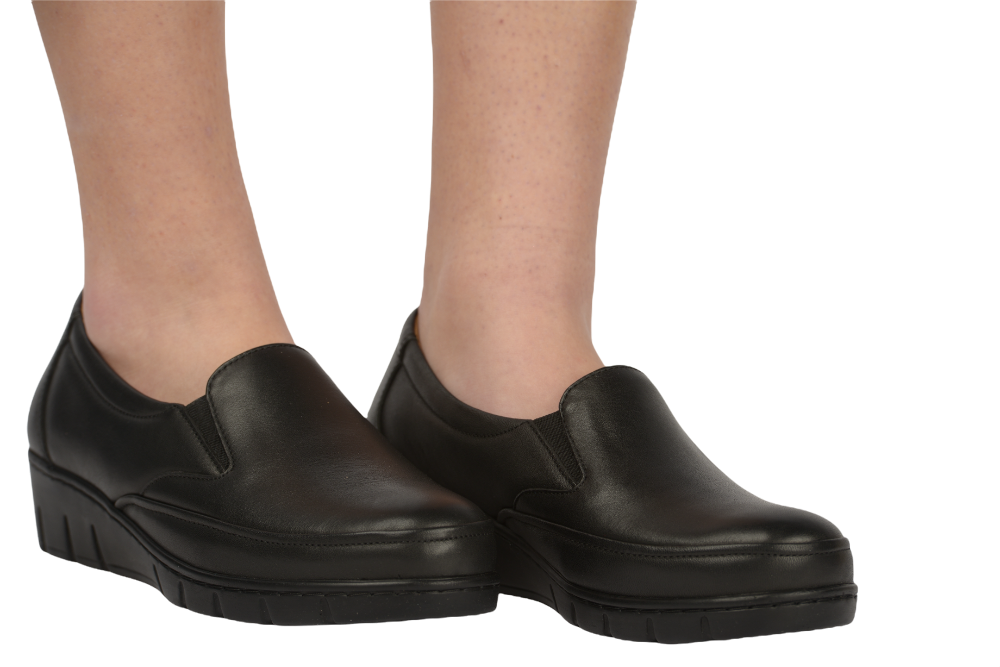 Pantofi dama casual piele naturala JOHAN 308 negru