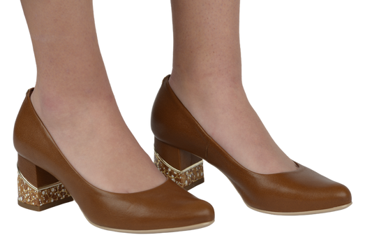 Pantofi dama eleganti piele naturala SALA 9931 maro