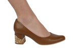 Pantofi dama eleganti piele naturala 9931 maro