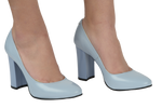 Pantofi dama eleganti piele naturala 1014 albastru