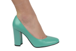 Pantofi dama eleganti piele naturala 1014 verde