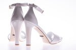 Sandale dama elegante piele naturala A 44 ivory
