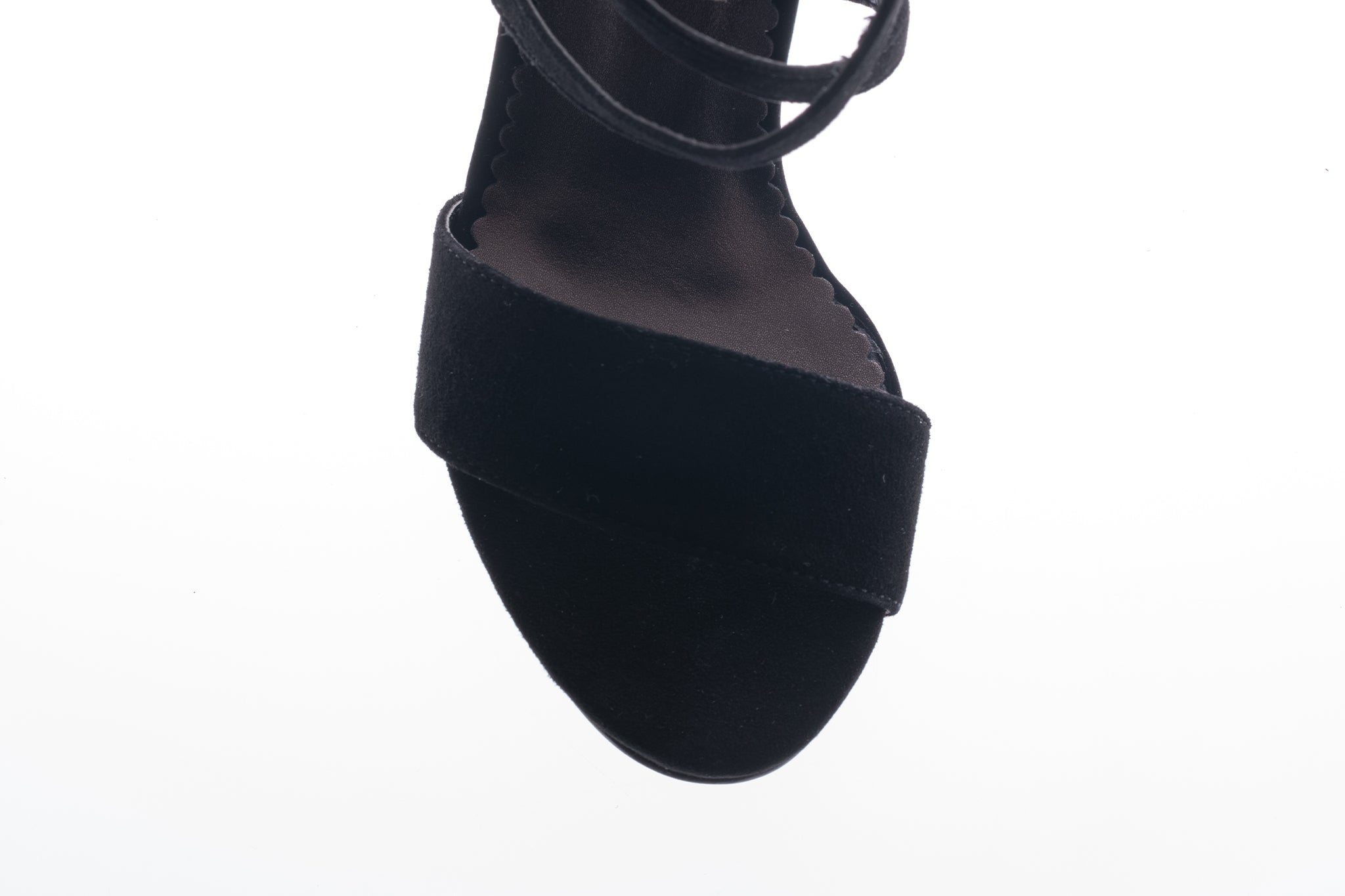 Sandale dama elegante piele naturala A 41 negru velur