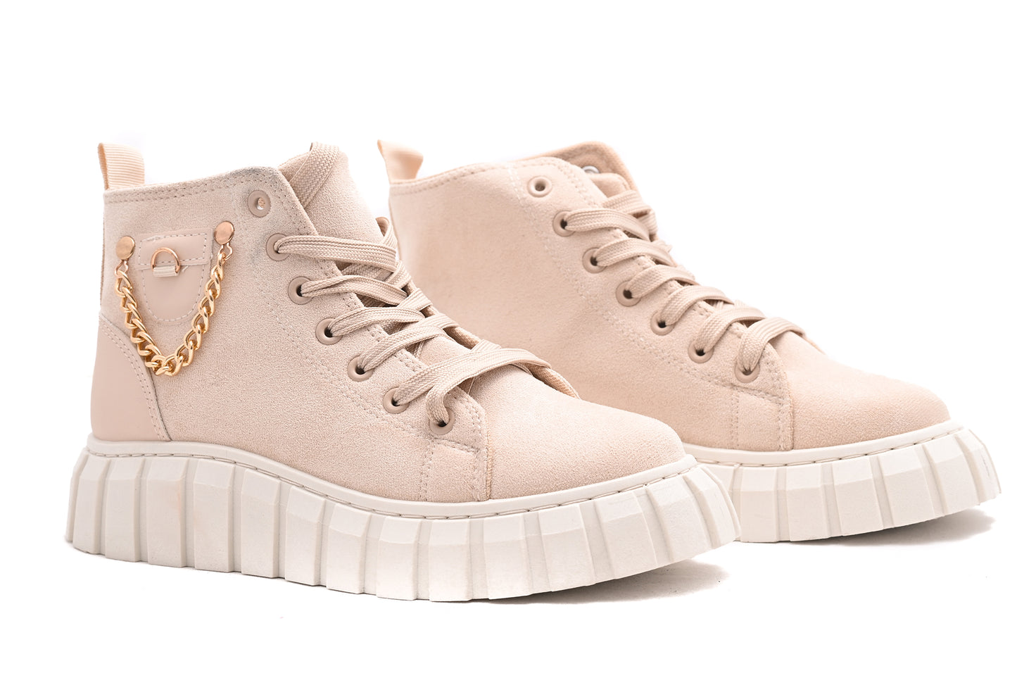 Women's casual boots in organic leather 03 beige