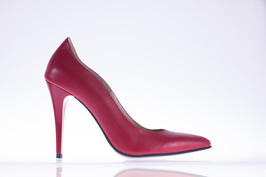 Pantofi dama eleganti piele naturala ANTONIO 28175 rosu box