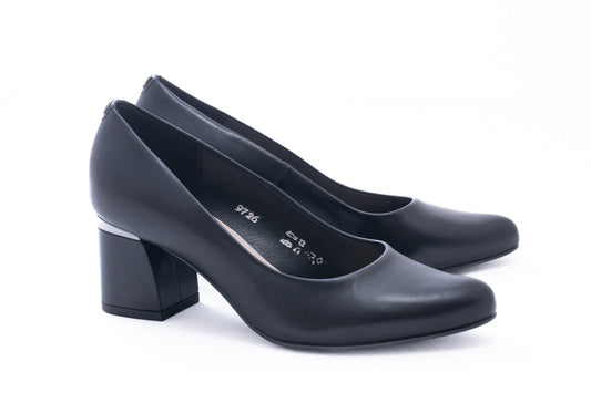 Pantofi dama eleganti piele naturala SALA dec 9726 negru box