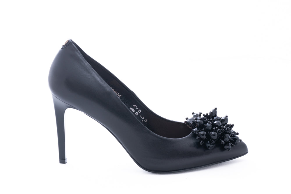 Pantofi dama eleganti piele naturala 20096 negru box