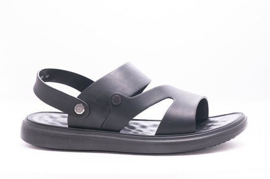 Sandale barbati piele naturala MELS 56292 negru
